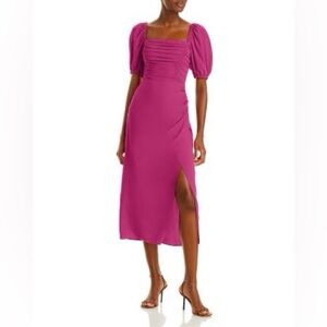 French Connection Afina Ruched Midi Dress - Small